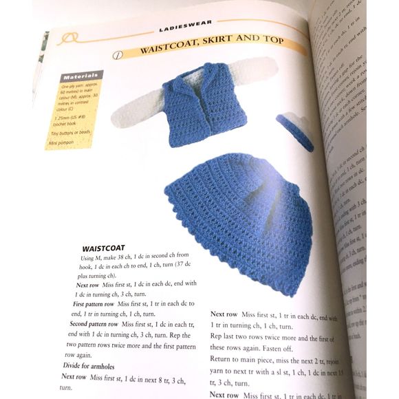 Miniature Crochet Projects in 1/12 Scale by Roz Walters Book Softcover - Picture 5 of 15